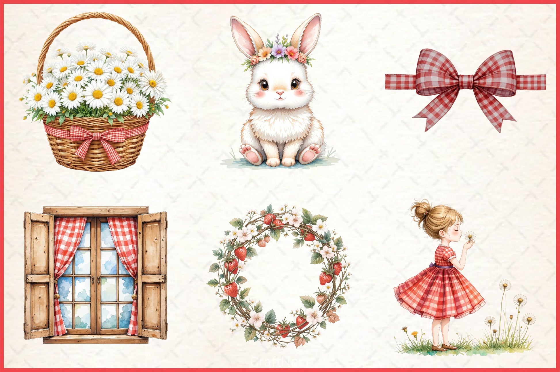 Spring Farm Clipart Bundle - CraftNest - Digital Crafting and Art