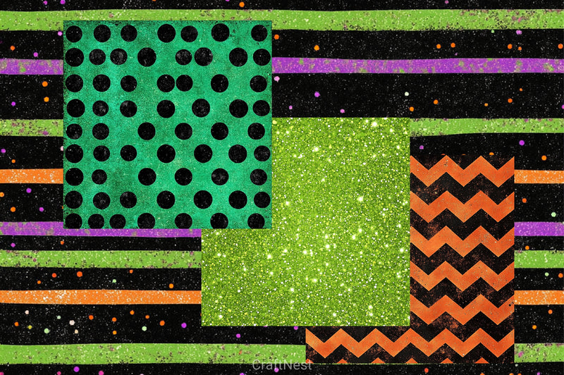 Halloween Digital Paper Pack 6 - CraftNest - Digital Crafting and Art
