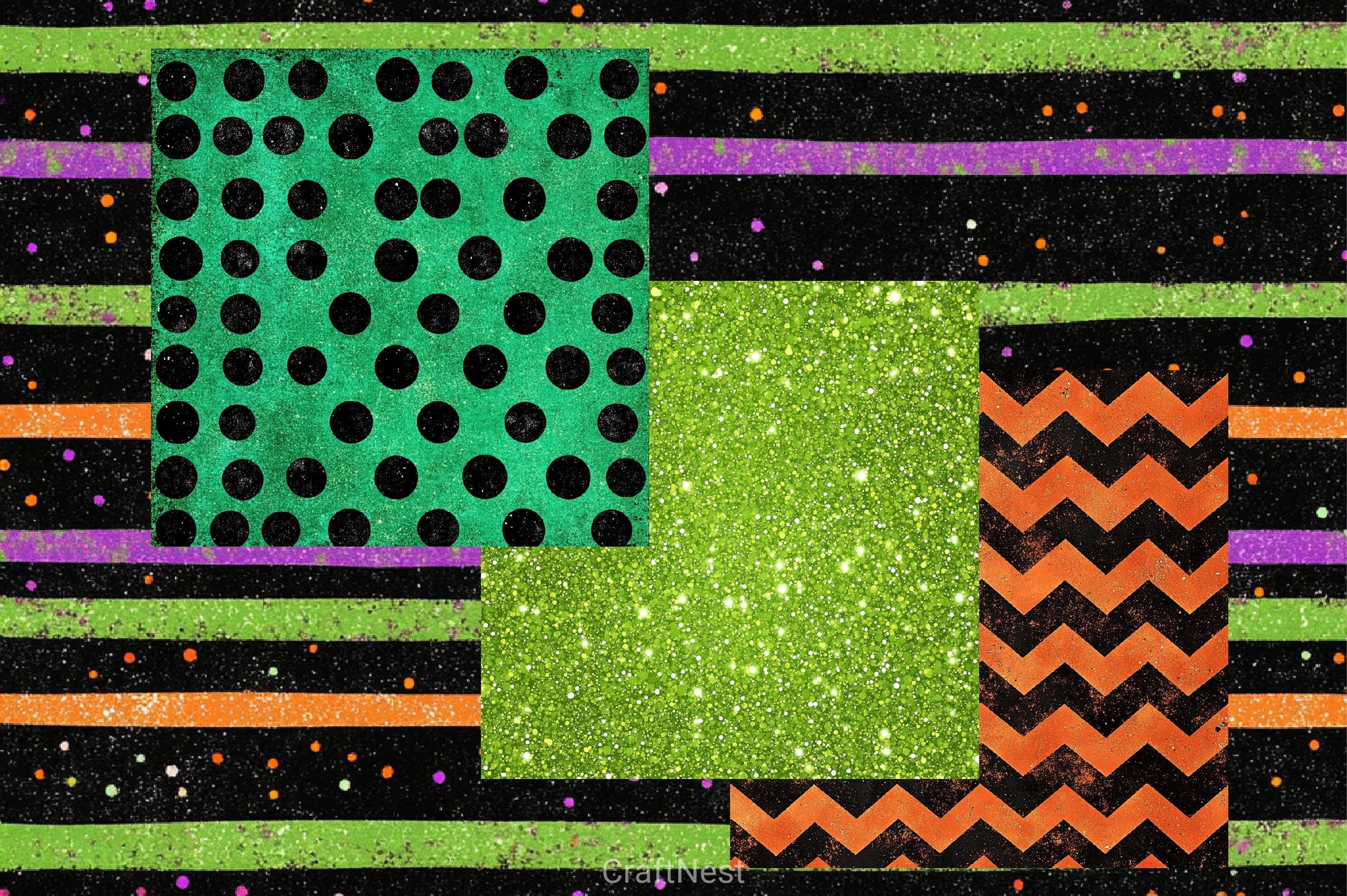 Halloween Digital Paper 2 - CraftNest - Digital Crafting and Art