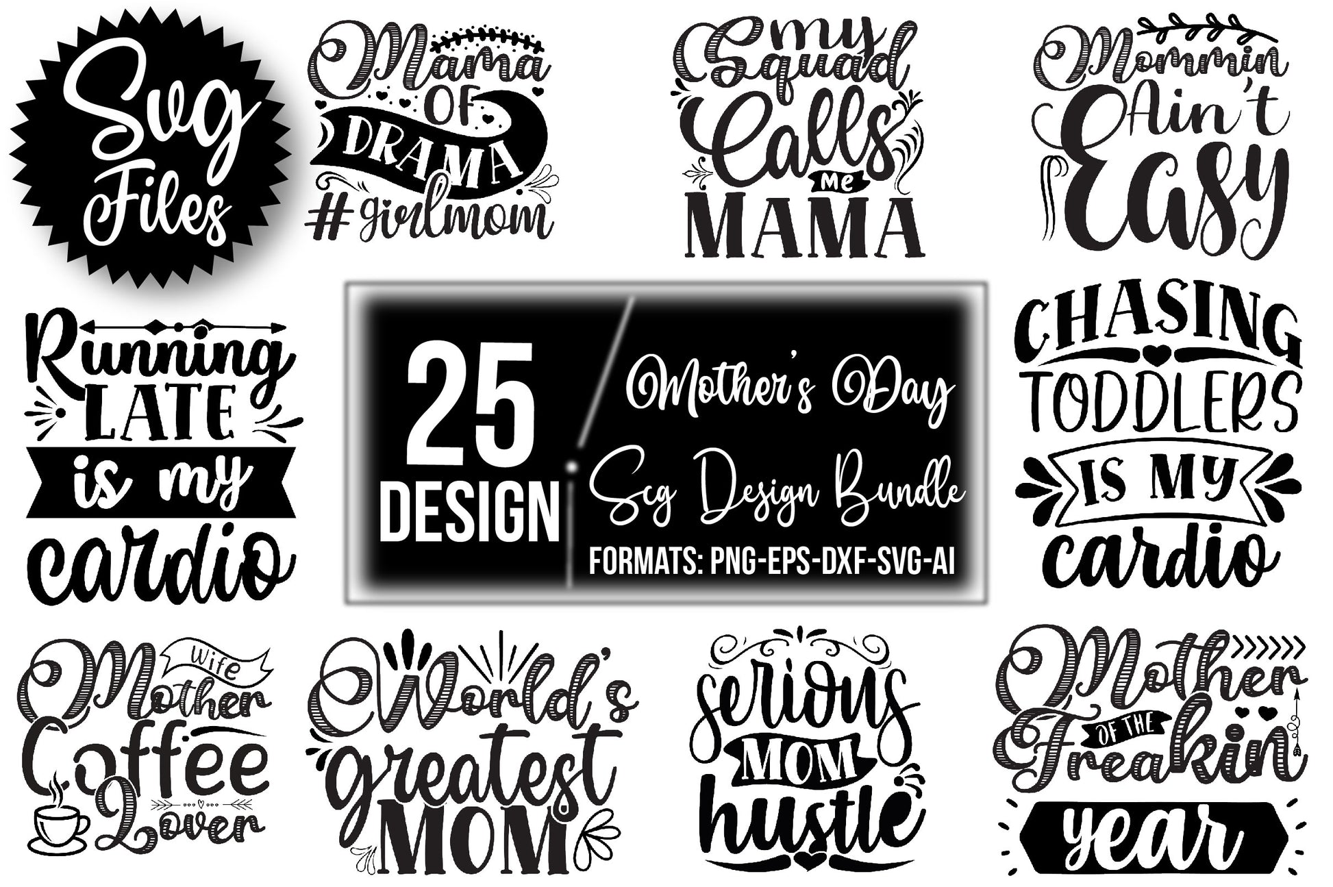 Mother’s Day SVG Bundle - CraftNest - Digital Crafting and Art