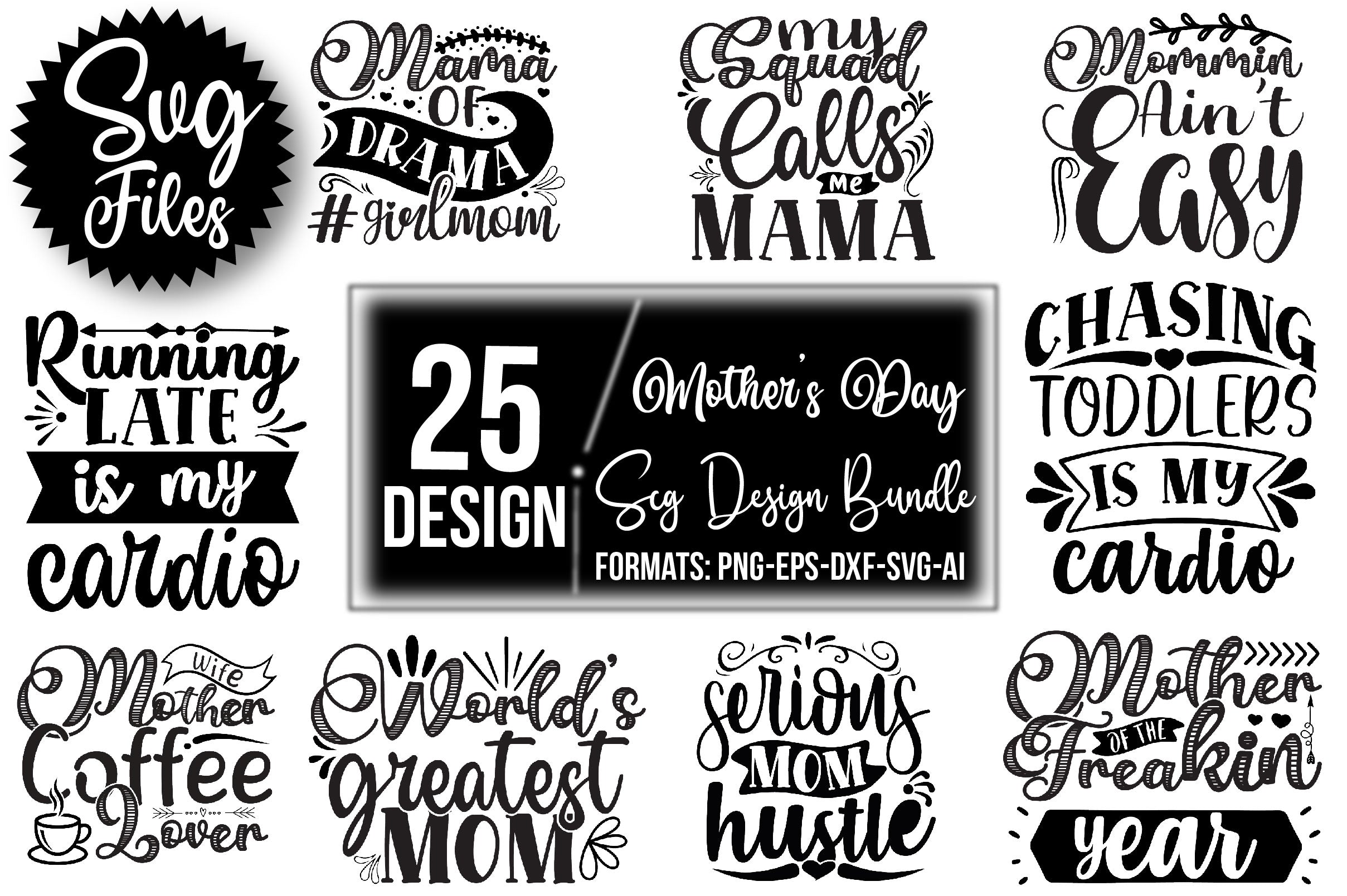 Mother’s Day SVG Bundle - CraftNest - Digital Crafting and Art