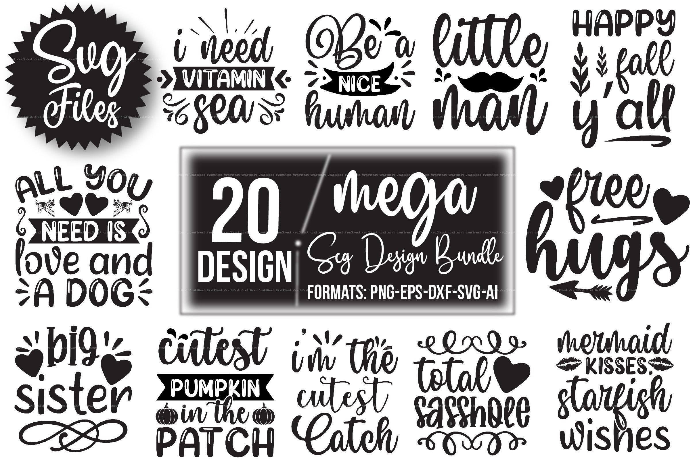 Mega Design SVG Bundle 4