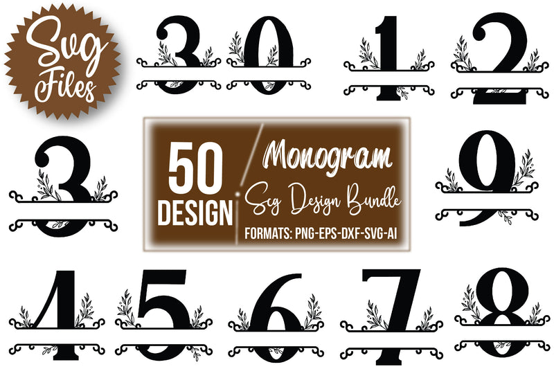 Number SVG Bundle 1 - CraftNest - Digital Crafting and Art