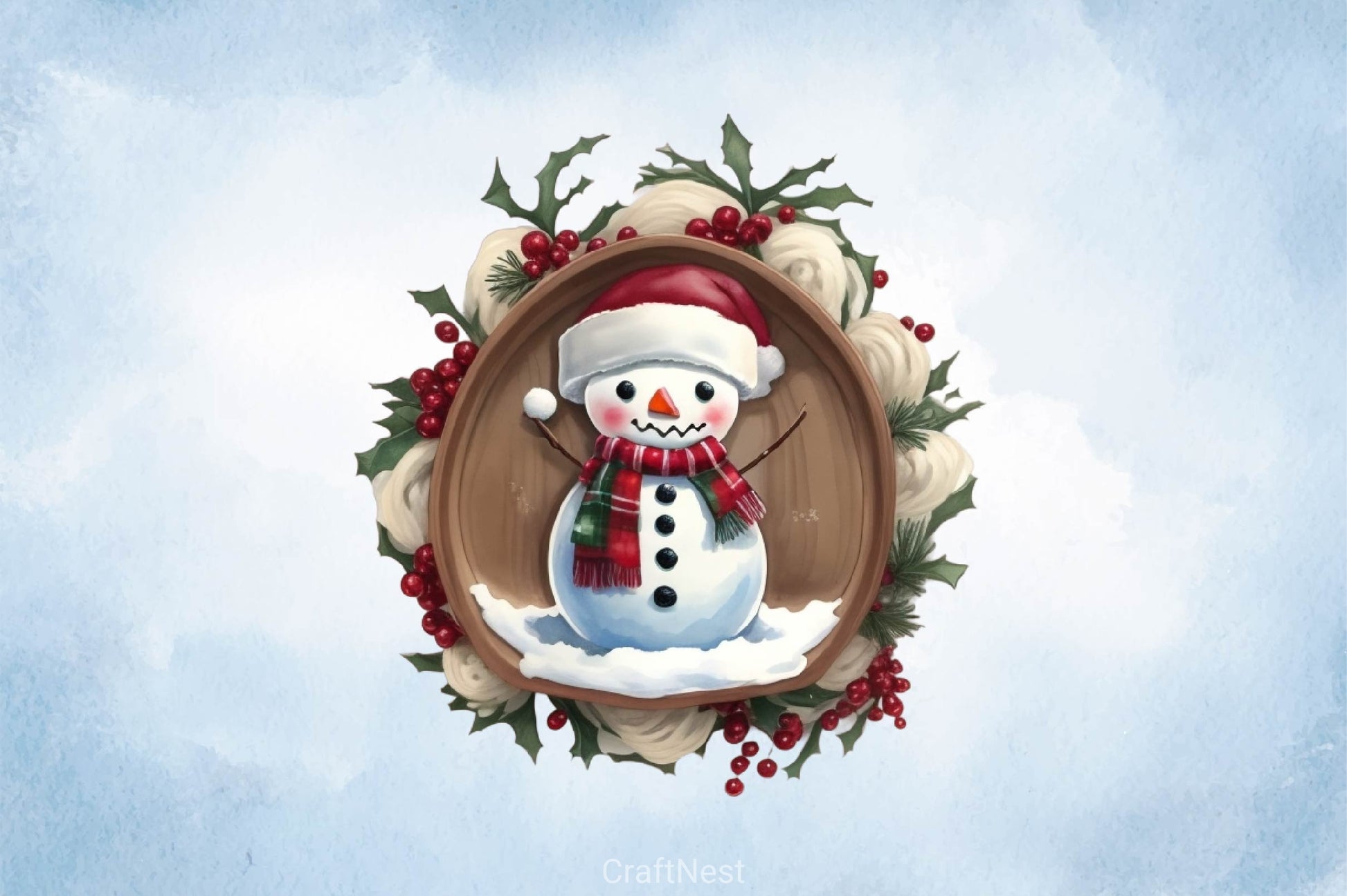 Christmas Cozy Snowman Clipart Bundle - CraftNest - Digital Crafting and Art