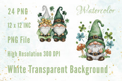 St Patrick's Day Gnome Clipart Bundle 4 - CraftNest - Digital Crafting and Art