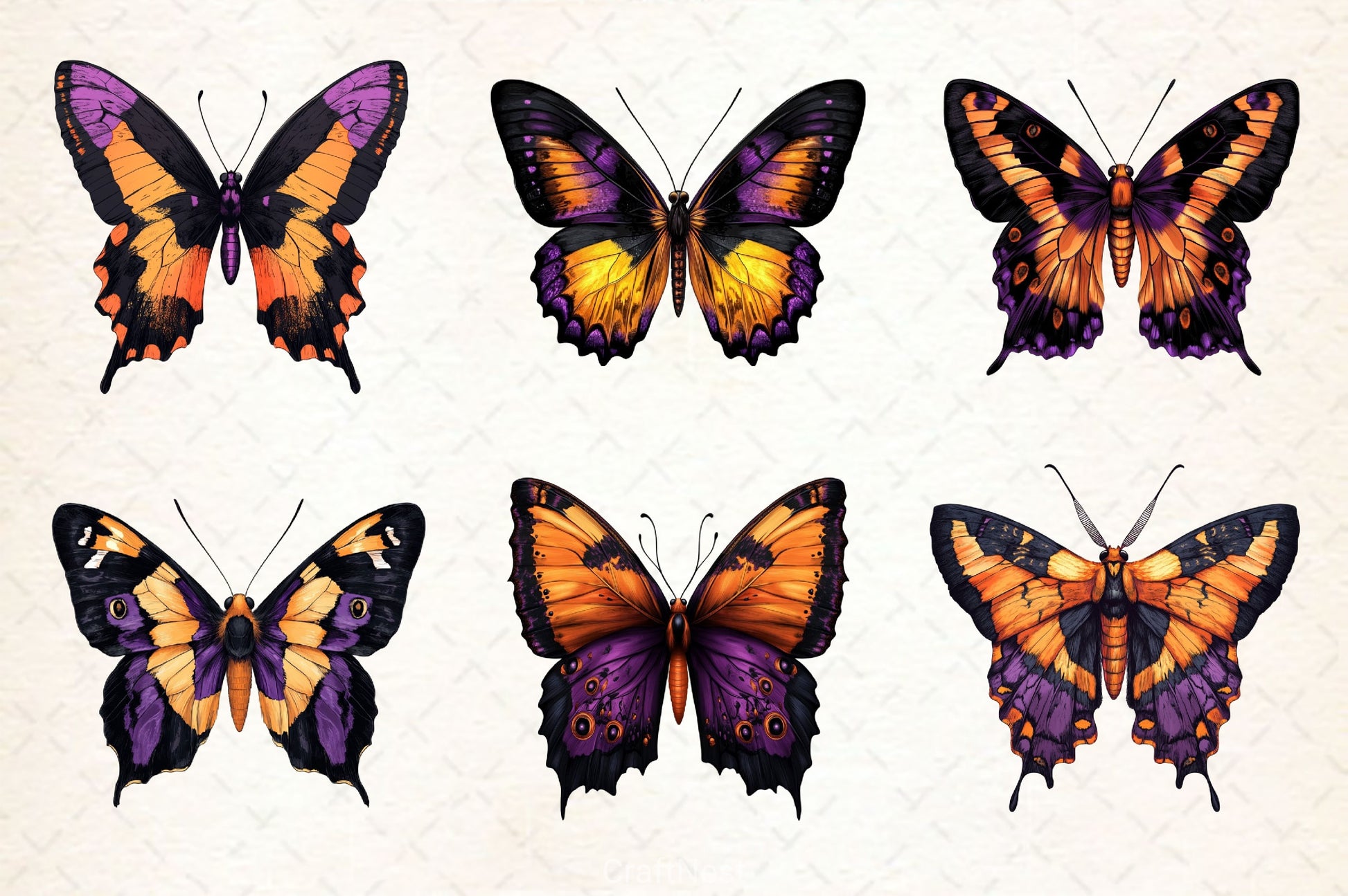 Butterfly Butterflies Clipart Bundle - CraftNest - Digital Crafting and Art