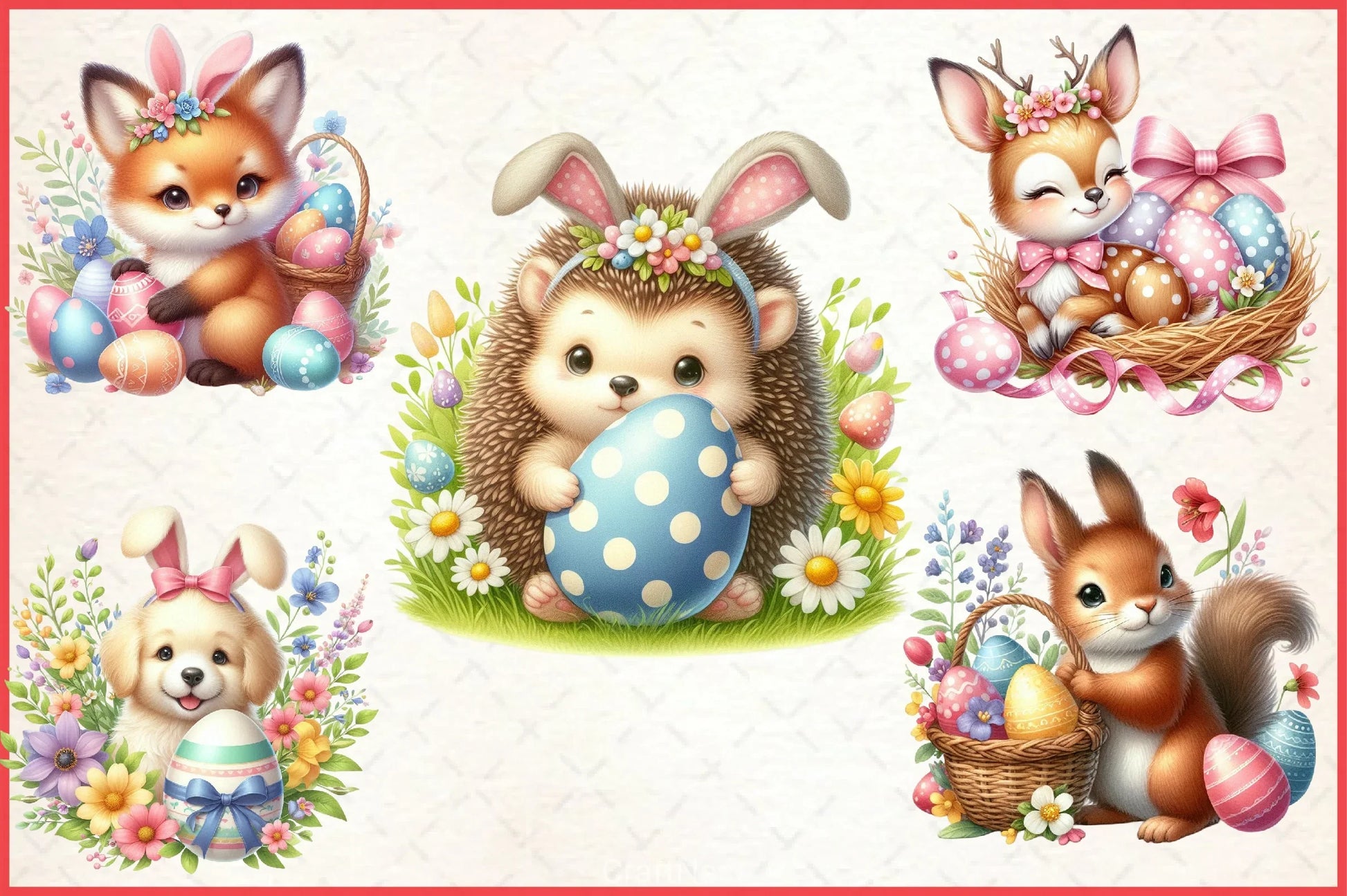 Easter Animals Clipart Bundle - CraftNest - Digital Crafting and Art