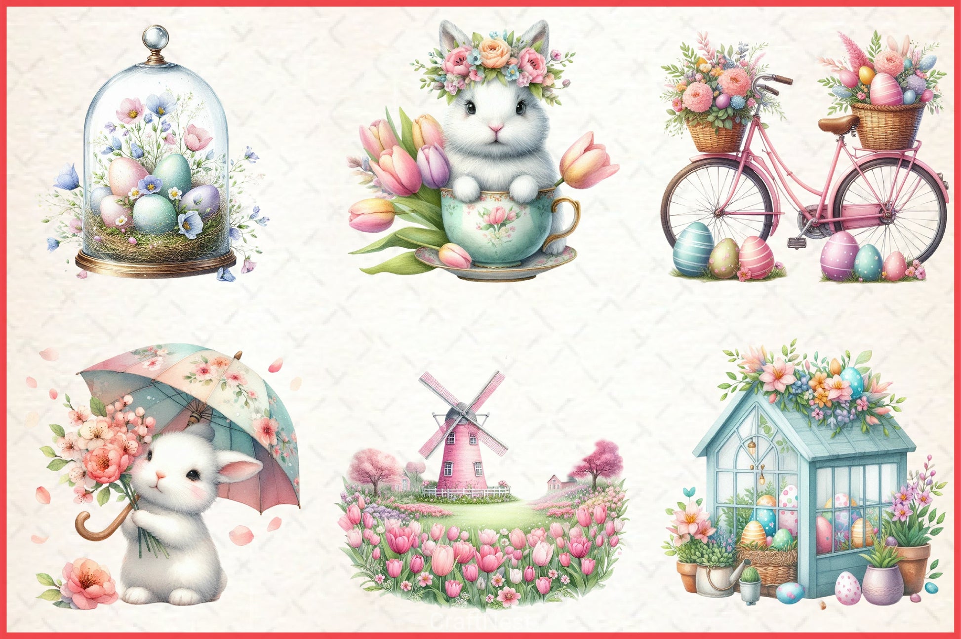 Spring Easter Clipart Bundle 2 - CraftNest - Digital Crafting and Art