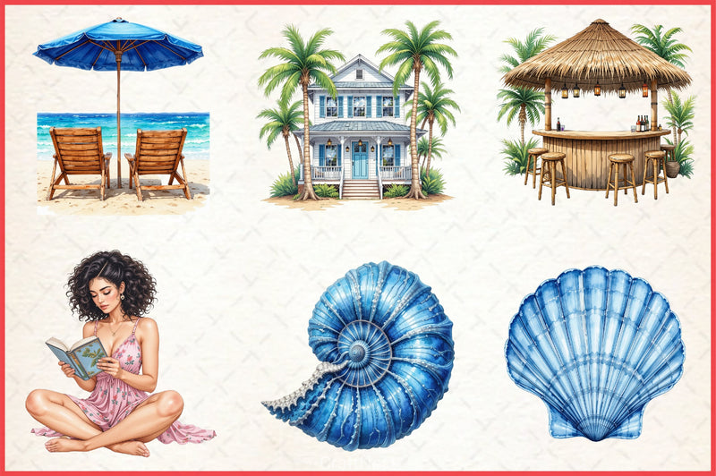 Summer Reading Clipart Bundle - CraftNest - Digital Crafting and Art