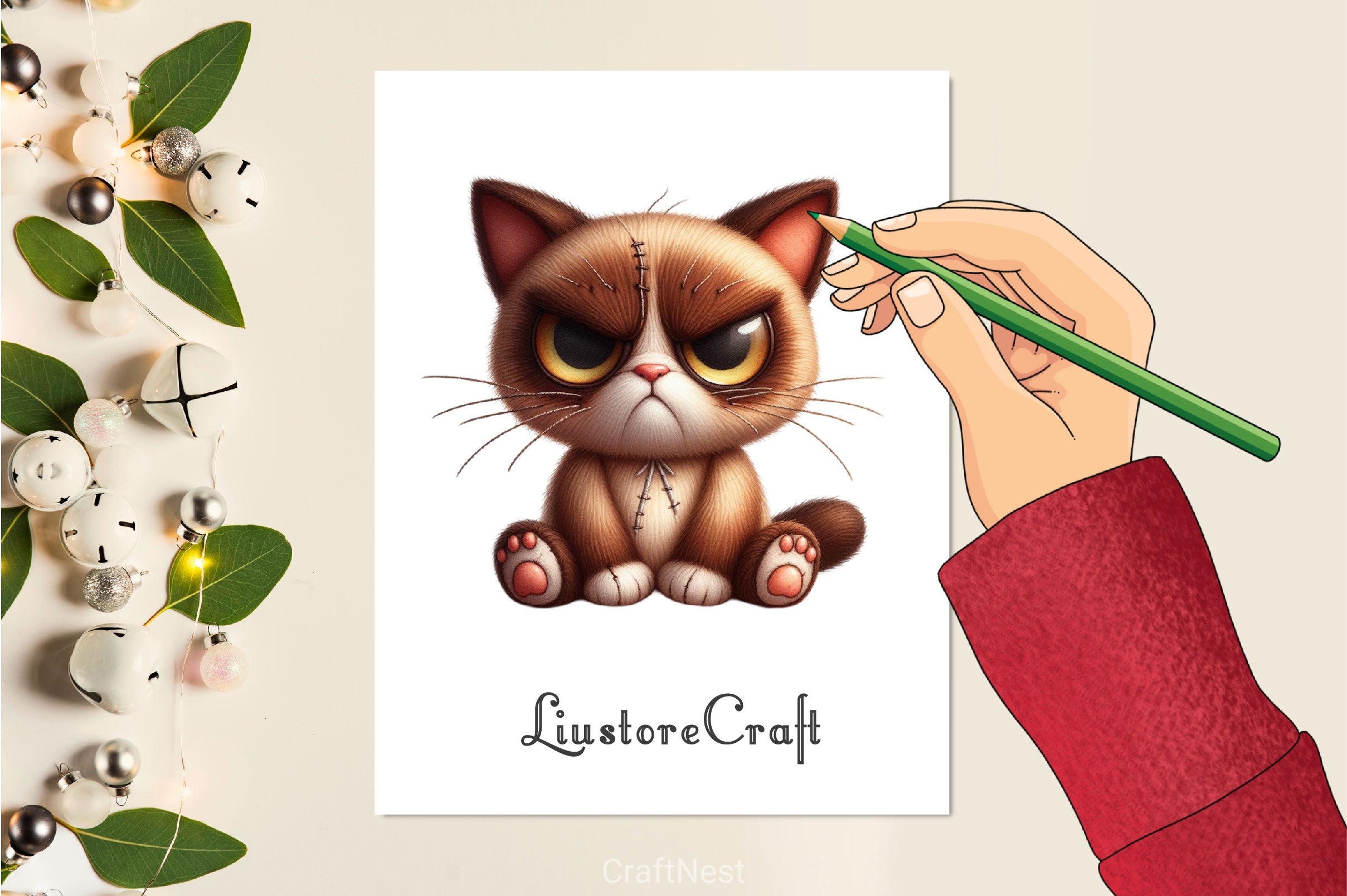 Funny Grumpy Animals Clipart Bundle 7 - CraftNest - Digital Crafting and Art