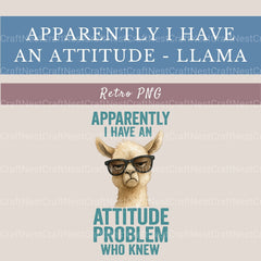 Attitude Problem Llama Clipart Bundle - CraftNest - Digital Crafting and Art