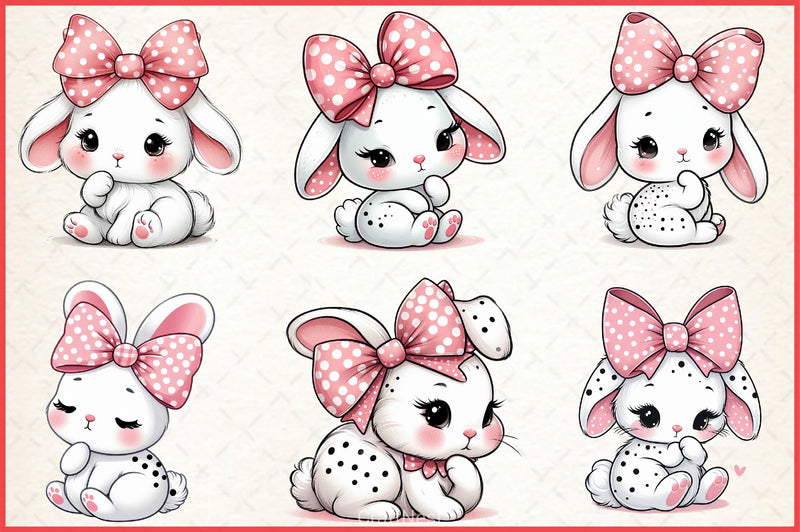 Bunny Clipart Bundle - CraftNest - Digital Crafting and Art