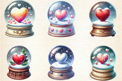 Love Snowglobe Clipart Bundle - CraftNest - Digital Crafting and Art
