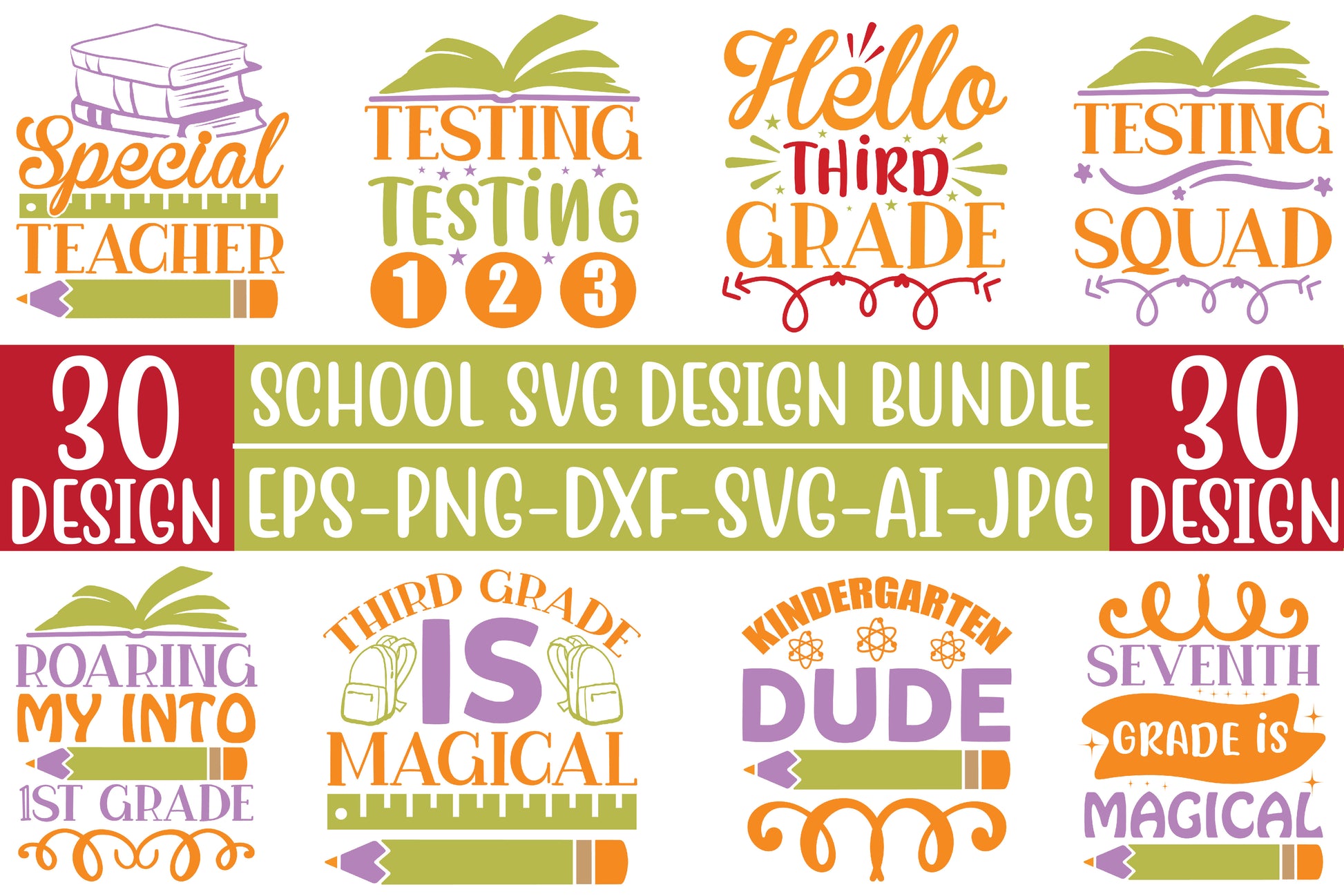School SVG Bundle 10 - CraftNest - Digital Crafting and Art