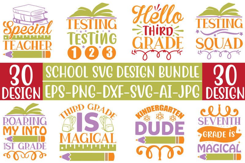 School SVG Bundle 10 - CraftNest - Digital Crafting and Art