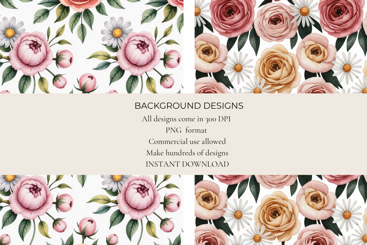 Pastel Garden Seamless Papers