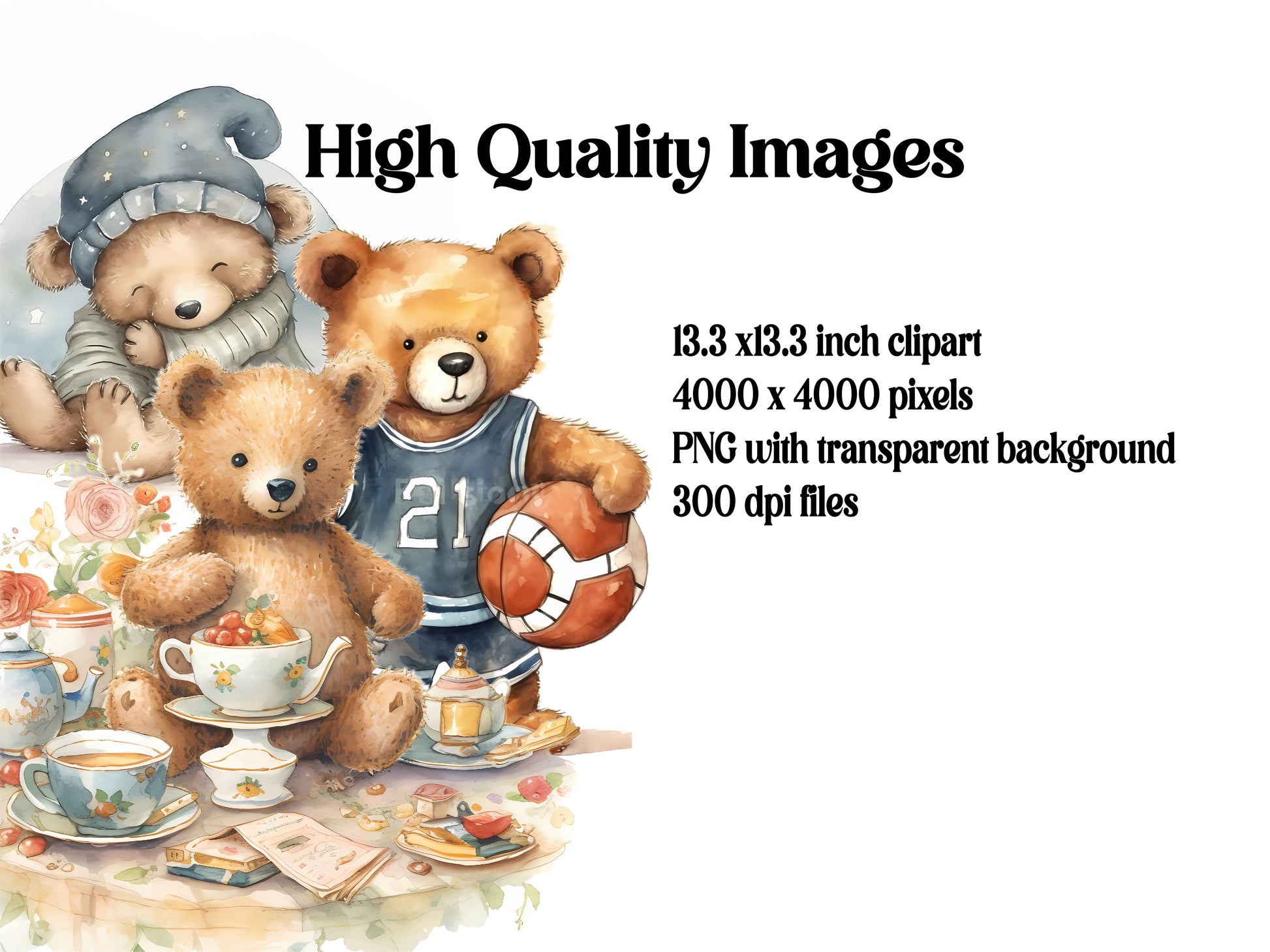 Teddy Bear Clipart - CraftNest