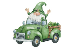 St Patricks Gnome Truck Clipart Bundle - CraftNest - Digital Crafting and Art