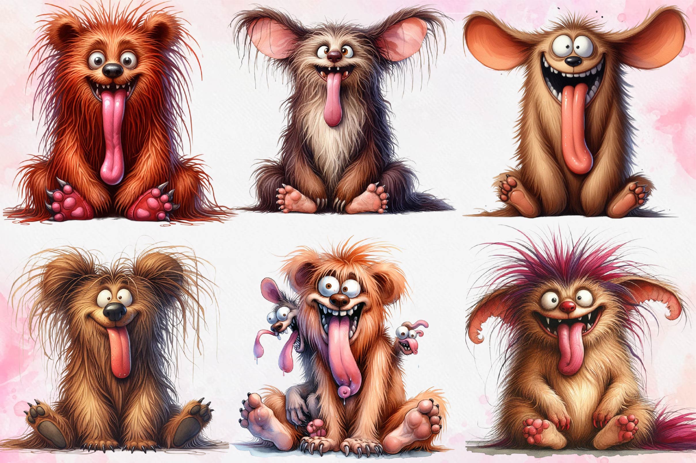 Funny Crazy Bear Clipart Bundle - CraftNest - Digital Crafting and Art