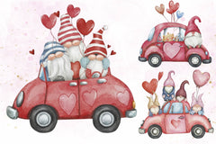 Valentine's Day Gnomes Clipart Bundle - CraftNest - Digital Crafting and Art