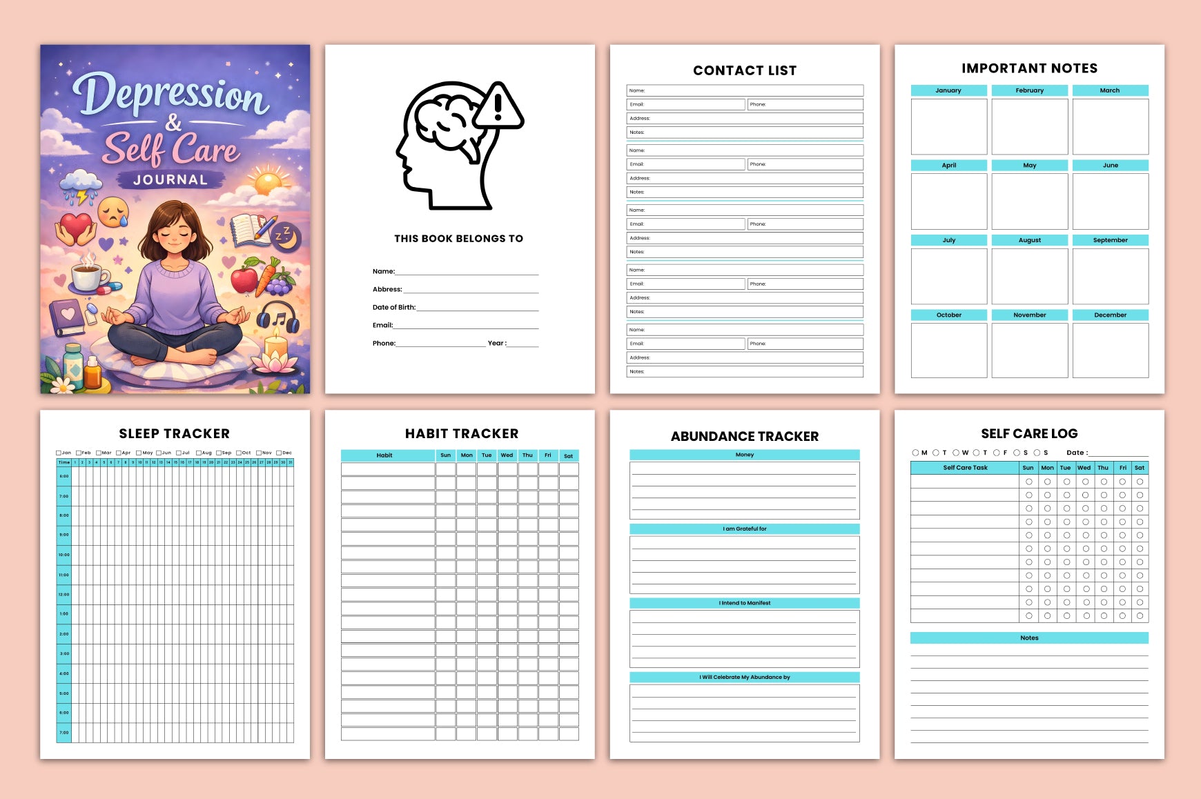 Depression Self-Care Journal