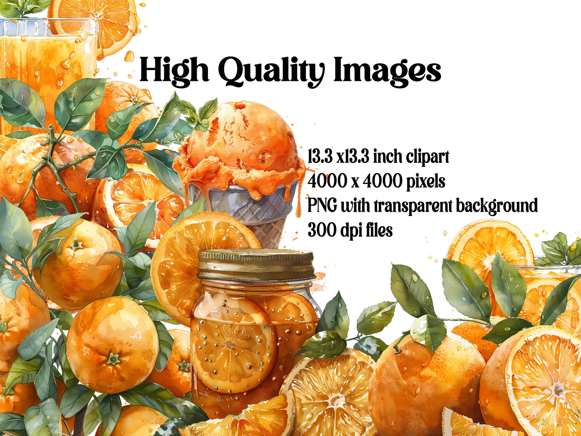 Orange Clipart - CraftNest - Digital Crafting and Art