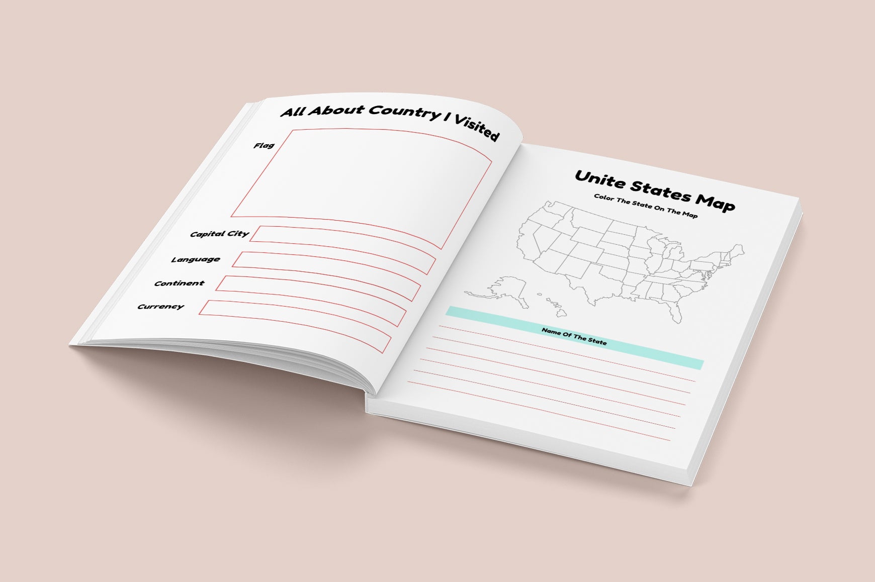 Kids Vacation Travel Journal