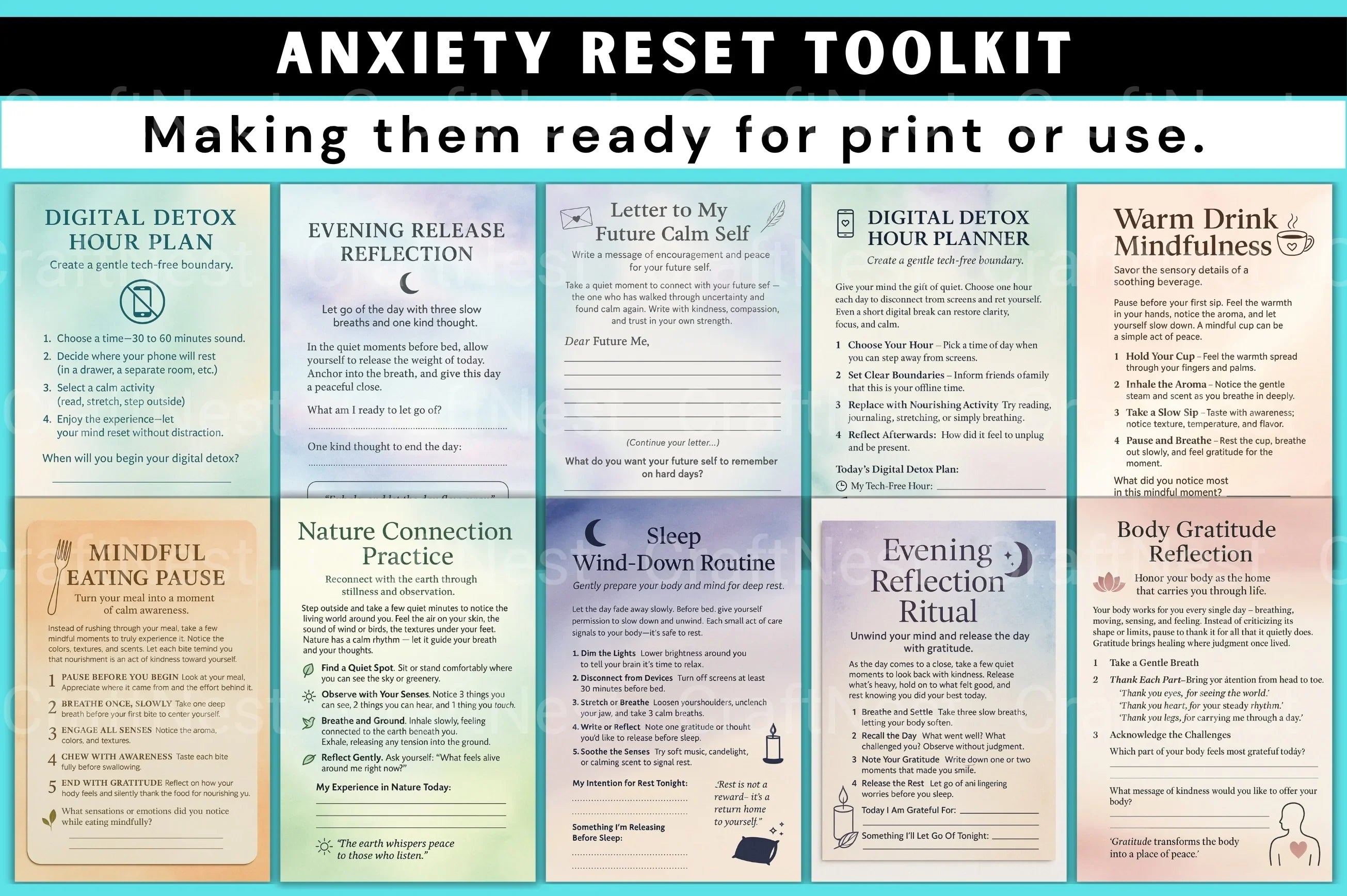 Anxiety Reset Toolkit - CraftNest - Digital Crafting and Art