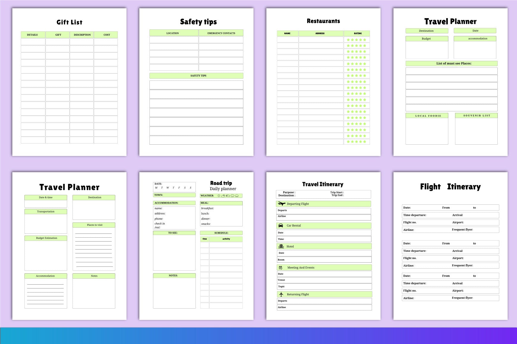 Travel Planner Guide
