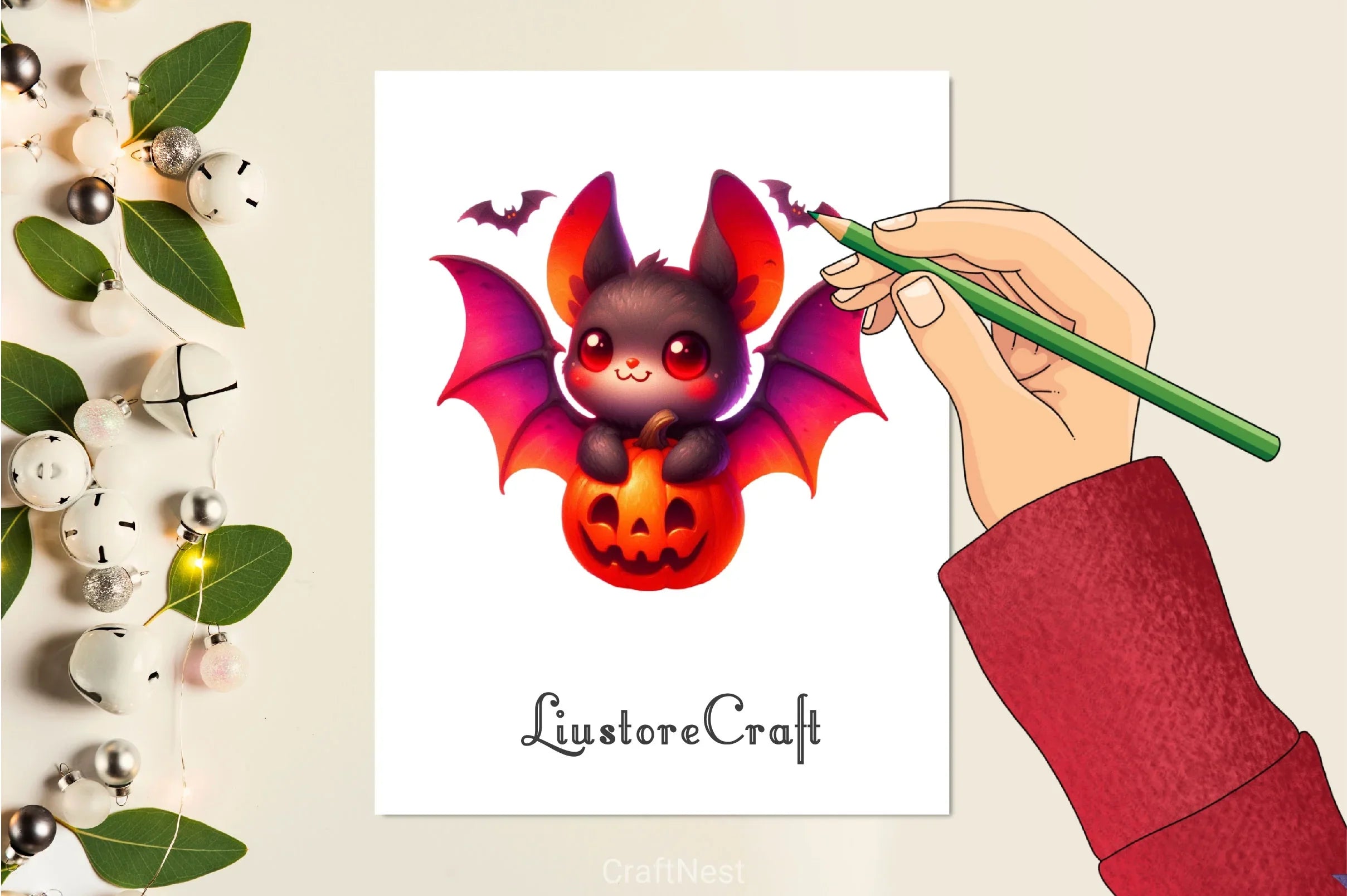 Halloween Cute Bat Clipart Bundle 2 - CraftNest - Digital Crafting and Art