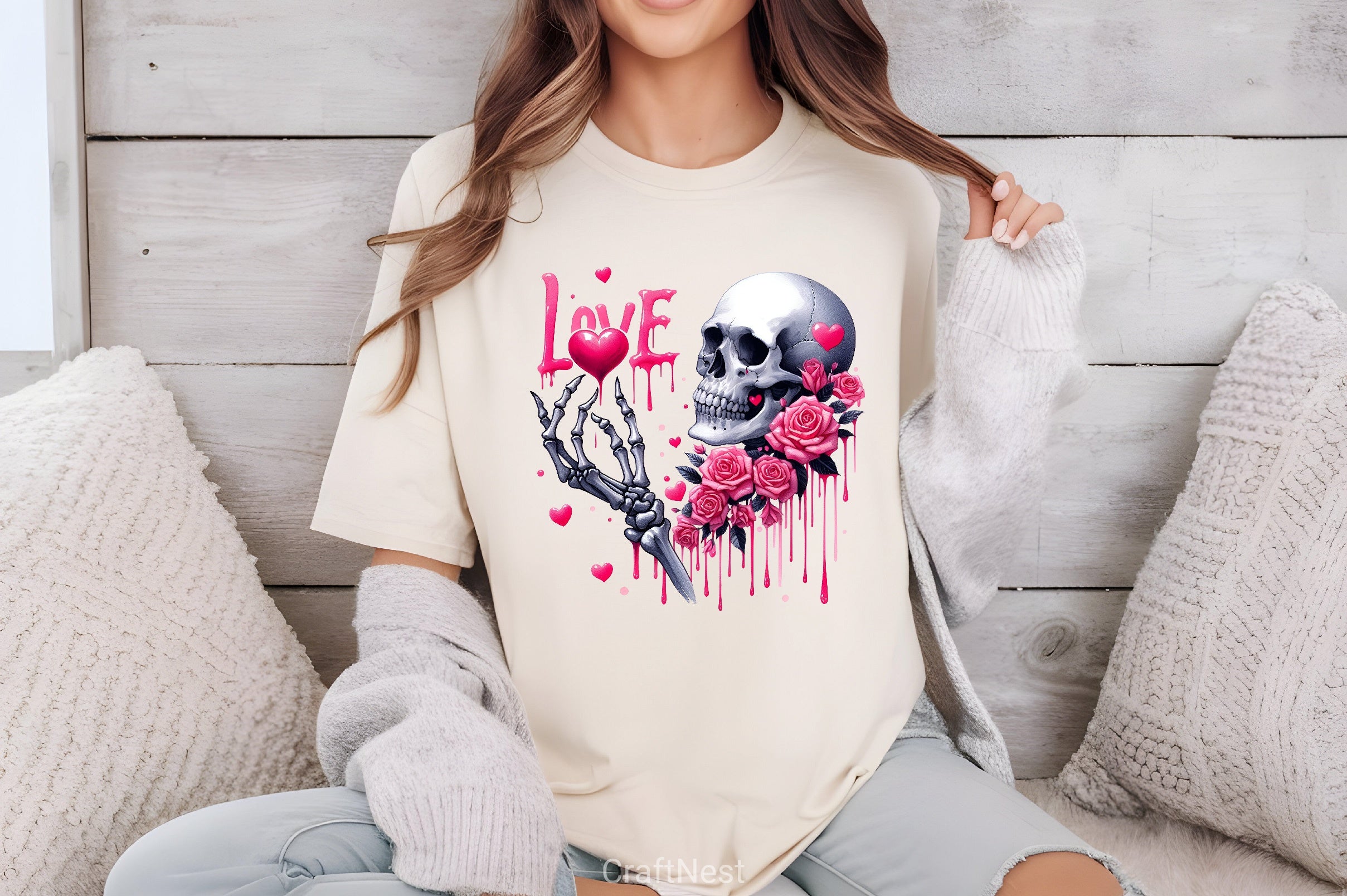 Valentine Skeleton Clipart Bundle 1 - CraftNest - Digital Crafting and Art