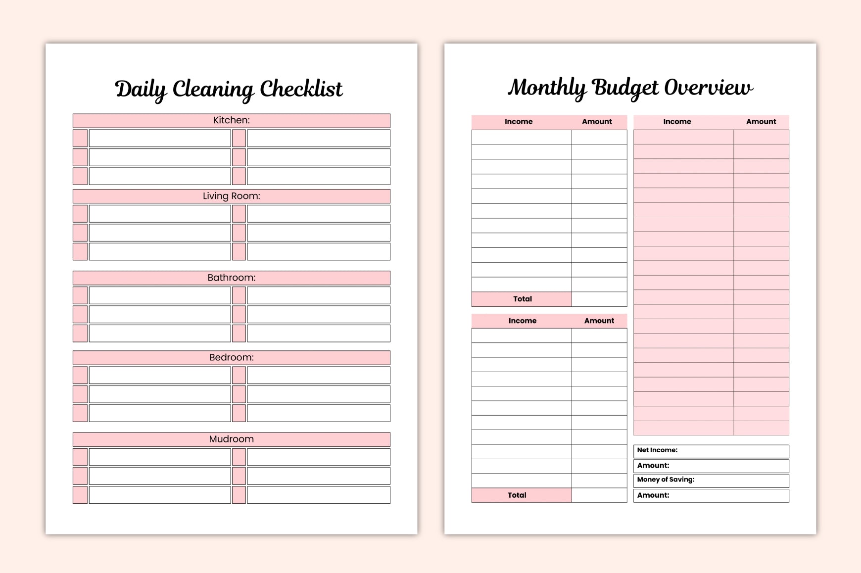 Mom Routine Planner for Daily Organization