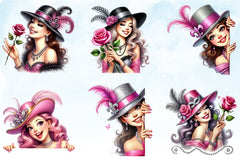 Mardi Gras Girl Clipart Bundle 5 - CraftNest - Digital Crafting and Art