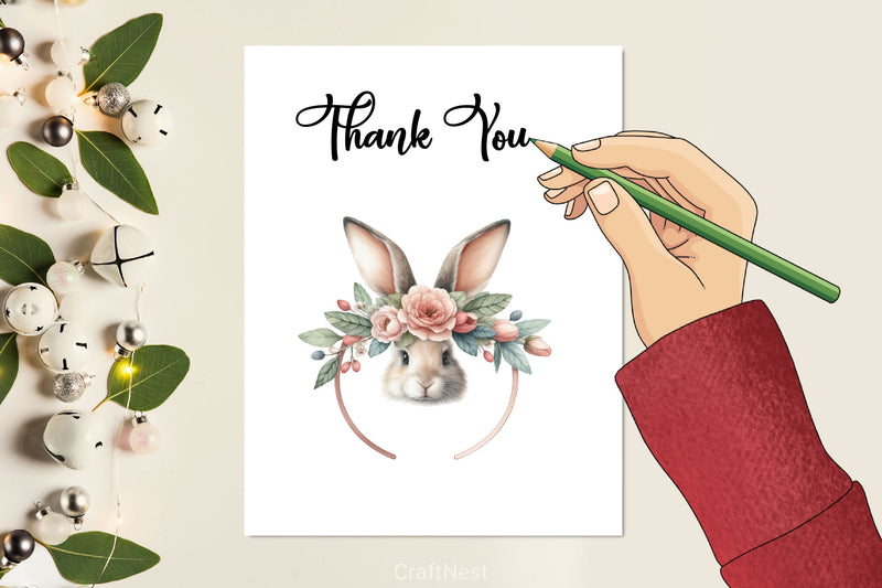 Bunny Headband Clipart Bundle - CraftNest - Digital Crafting and Art