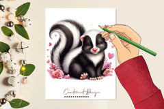 Cute Kawaii Skunk Clipart Bundle - CraftNest - Digital Crafting and Art