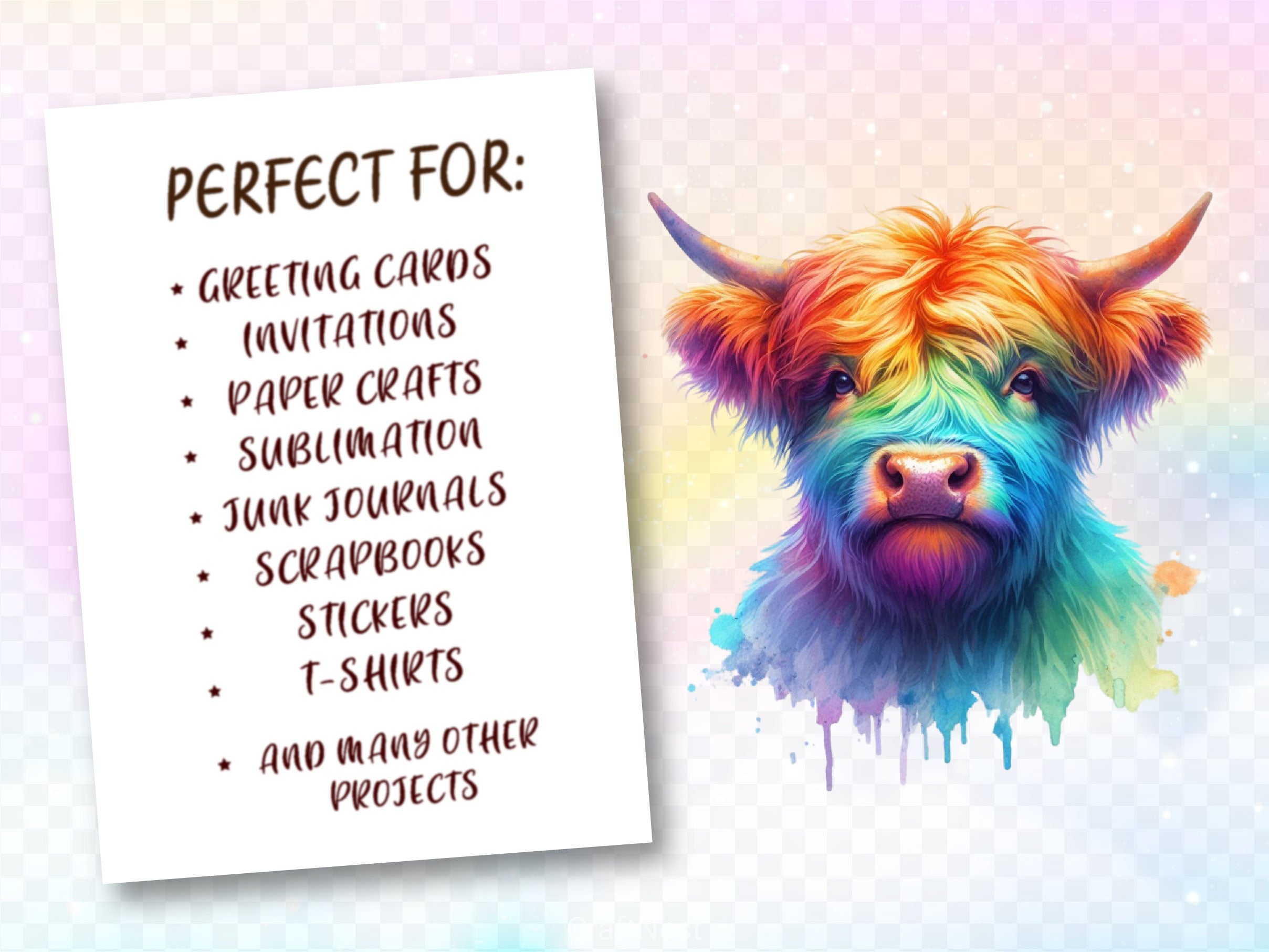 Rainbow Animals Cute Animal Clipart Bundle - CraftNest - Digital Crafting and Art