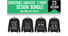 Christmas Sweater T-Shirt Bundle - CraftNest - Digital Crafting and Art