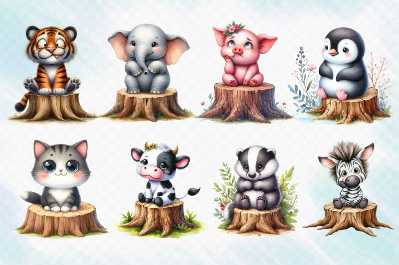 Stupid Safari Animals Clipart Bundle - CraftNest - Digital Crafting and Art