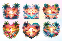 Heart Shaped Sunset Clipart Bundle 2 - CraftNest - Digital Crafting and Art