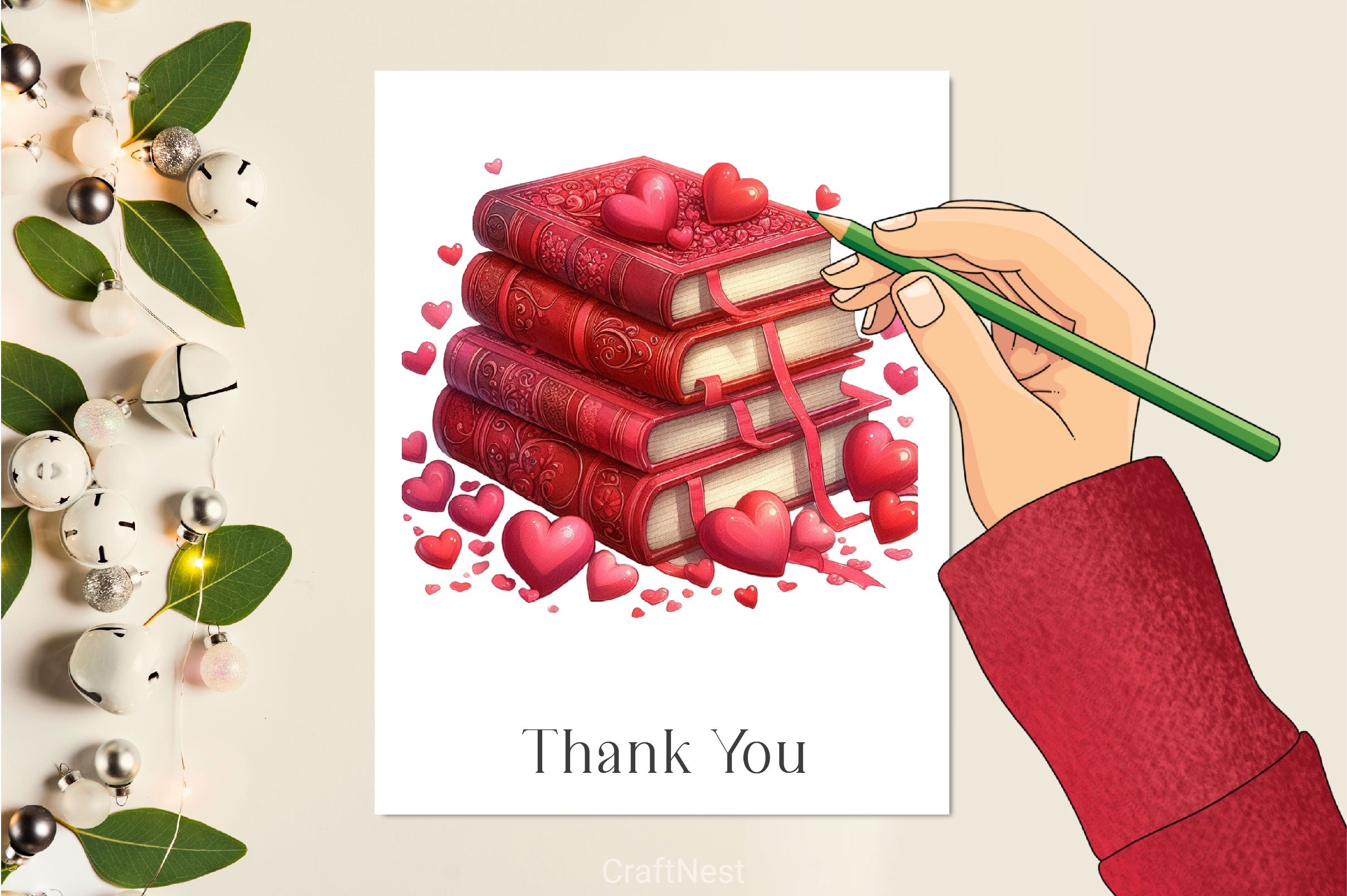 Valentine's Books Clipart Bundle 10 - CraftNest - Digital Crafting and Art