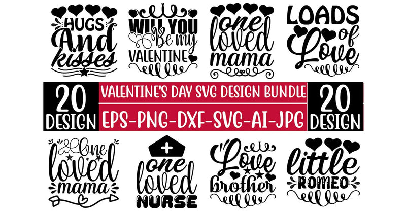 Valentine’s Day SVG Bundle 1 - CraftNest - Digital Crafting and Art