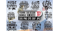 Fishing SVG Bundle 7 - CraftNest - Digital Crafting and Art