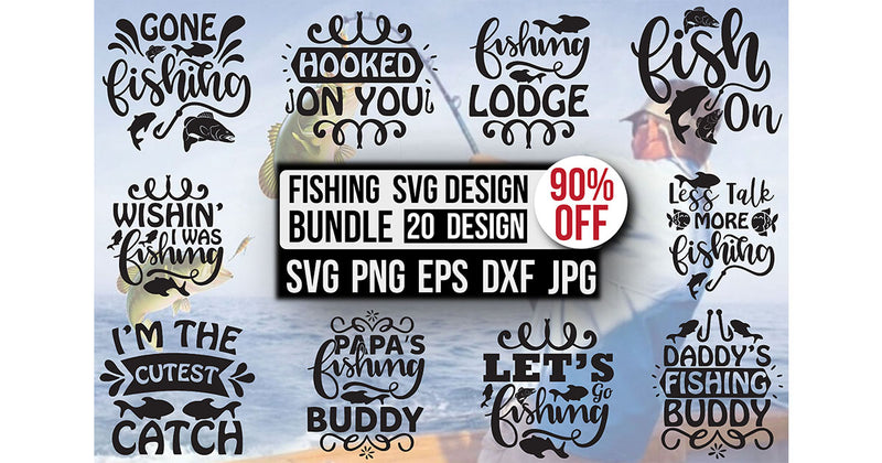 Fishing SVG Bundle 7 - CraftNest - Digital Crafting and Art