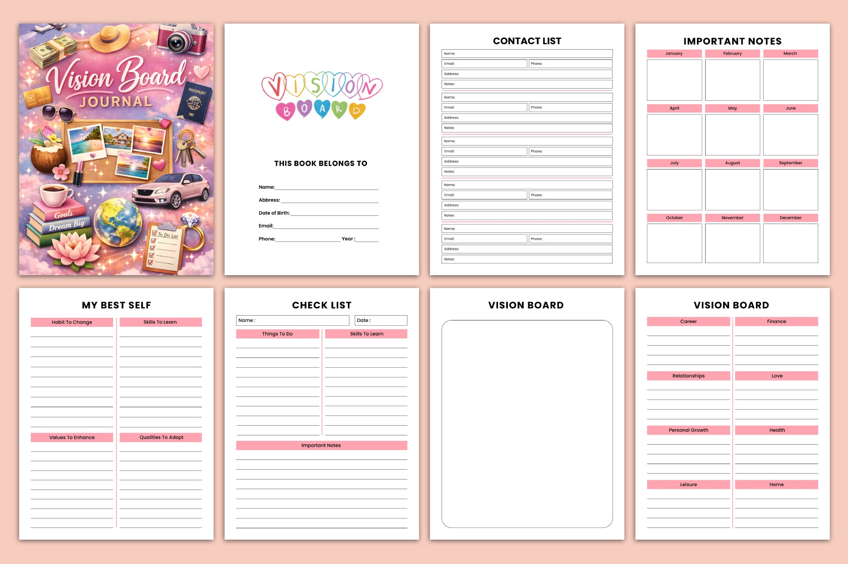 Vision Board Journal