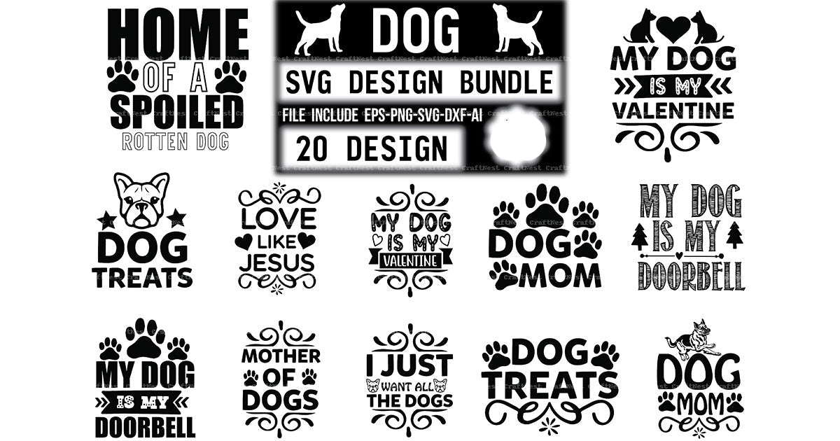 Dog Design SVG Bundle 2