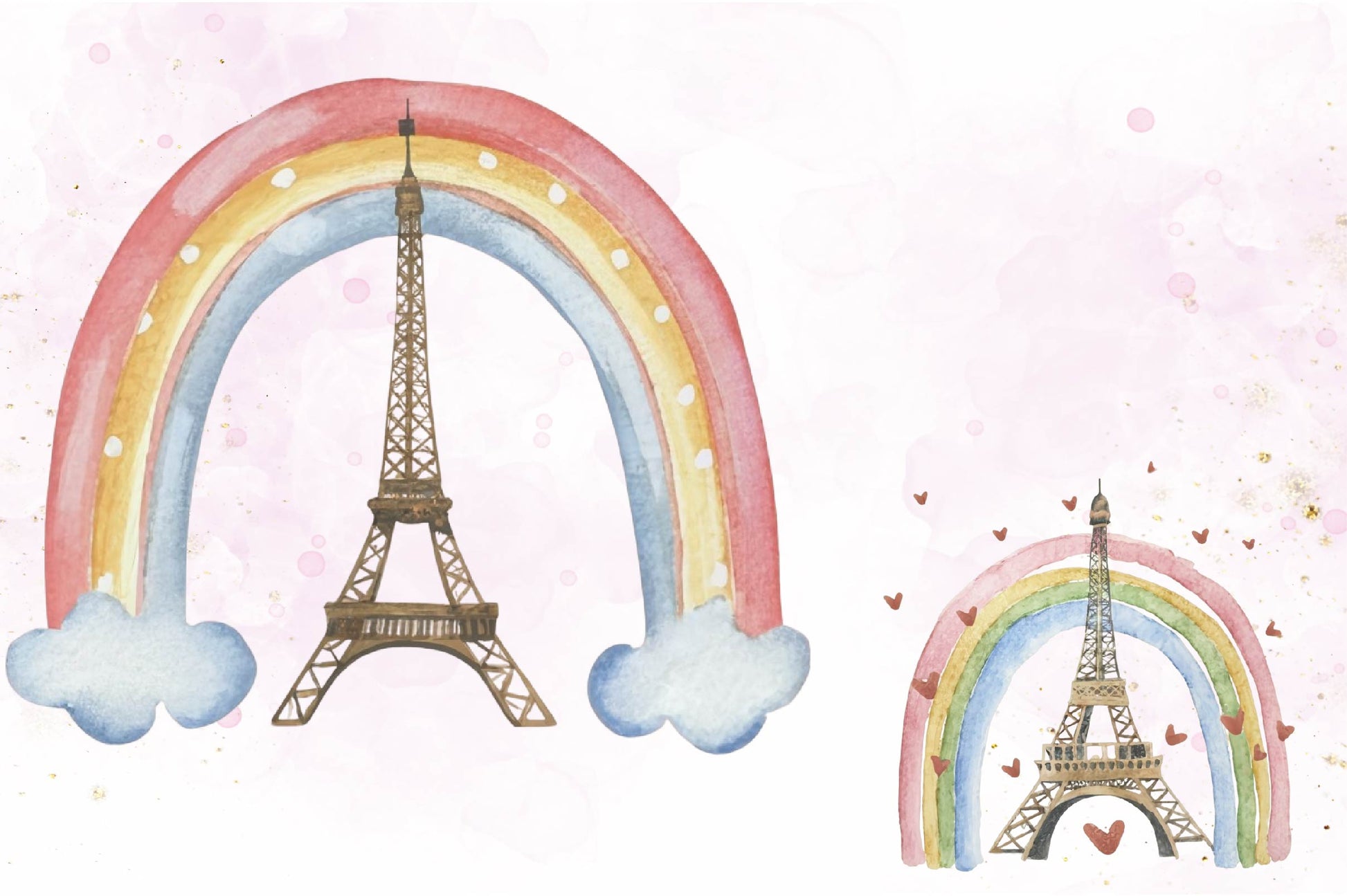 Pastel Rainbow Abstract Clipart Bundle - CraftNest - Digital Crafting and Art