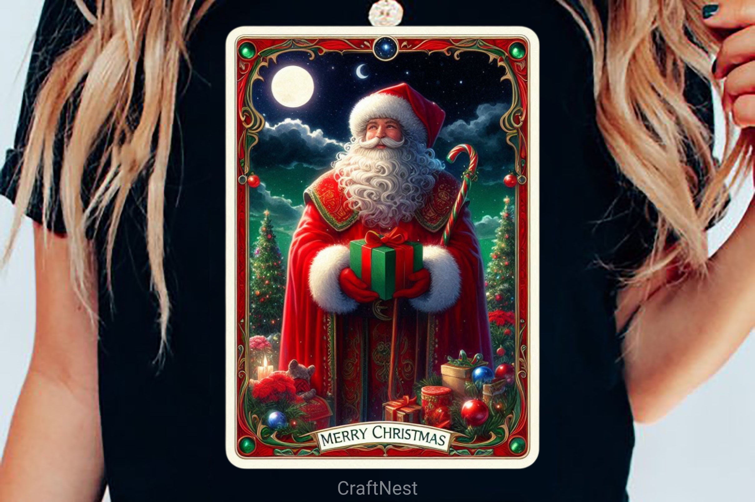 Christmas Santa Claus Tarot Card Clipart Bundle - CraftNest - Digital Crafting and Art