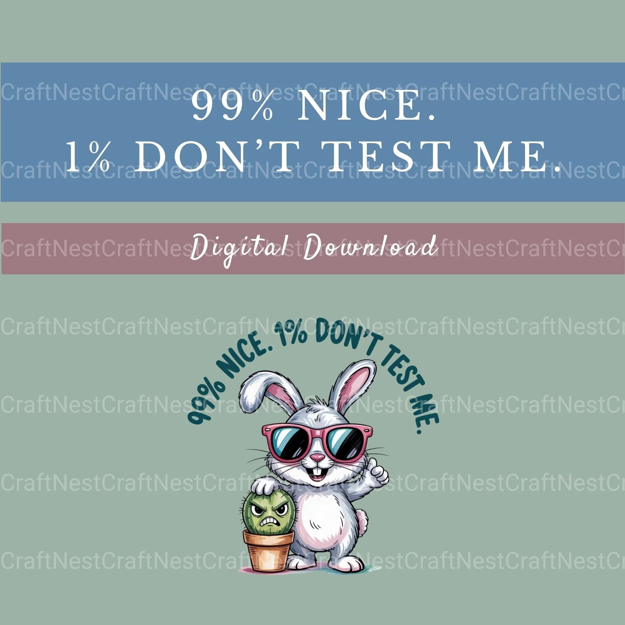 Rabbit Cactus Shirt Design Clipart Bundle - CraftNest - Digital Crafting and Art