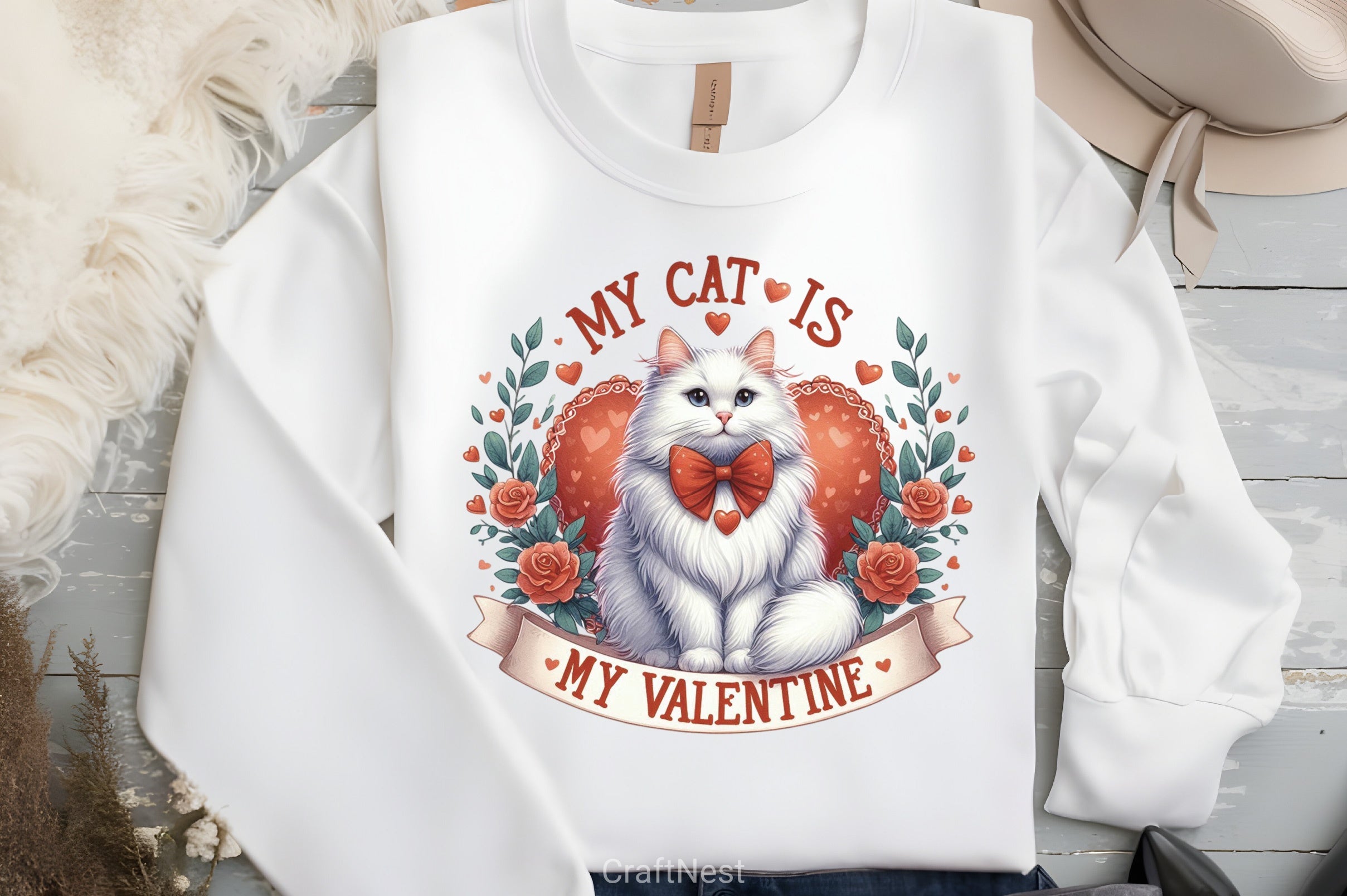 Anti Valentine's Day Cat Mom Clipart Bundle - CraftNest - Digital Crafting and Art