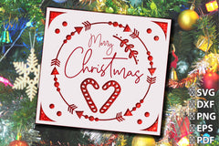 3D Christmas Insert Card Cutting Bundle 1 - CraftNest - Digital Crafting and Art